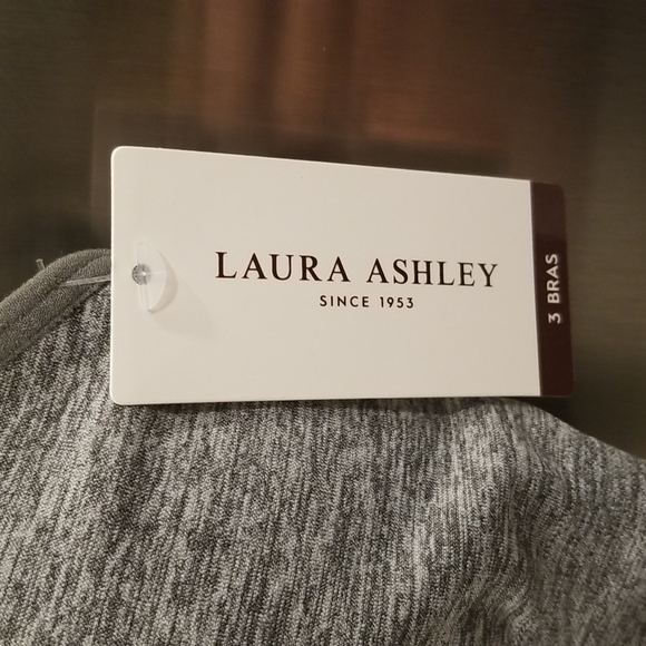 💕LAURA ASHLEY💕 2 Pack Bralettes ~ Pink & Grey Medium M NWT - Picture 6 of 8